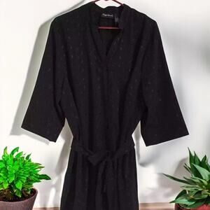 Maggie Barnes Black eyelet belted tunic top Or mini dress Women’s Size‎ 1X